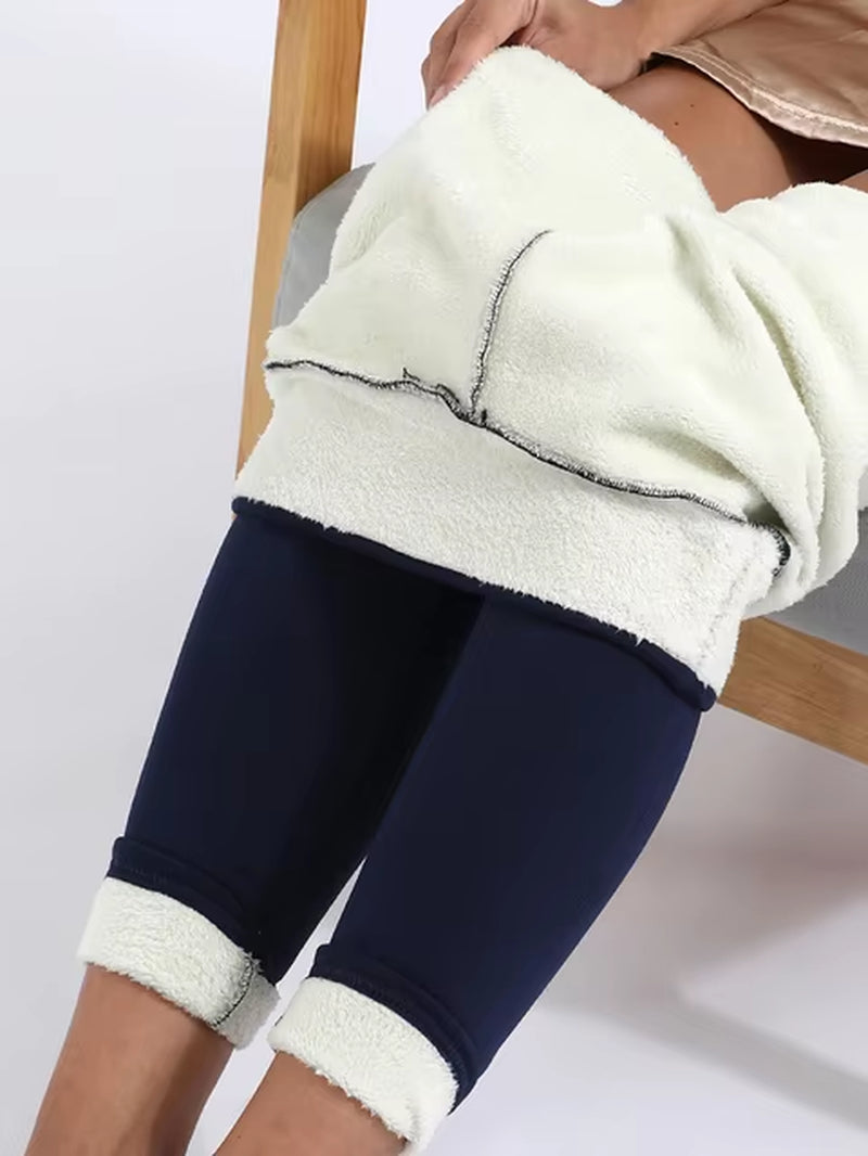 Women Winter Thicken Leggings Warm Fleece Pants Female Thermal Leggins