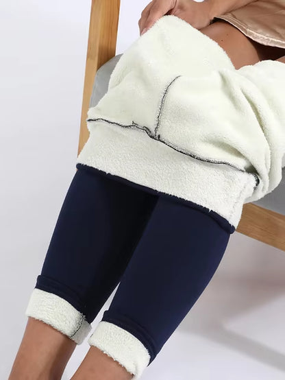 Women Winter Thicken Leggings Warm Fleece Pants Female Thermal Leggins