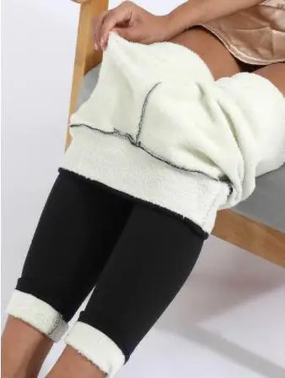 Women Winter Thicken Leggings Warm Fleece Pants Female Thermal Leggins